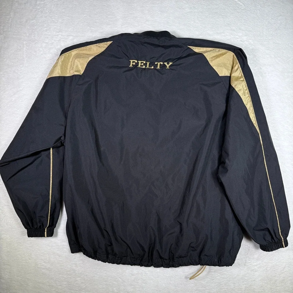 Holloway "TECH" Pullover Windbreaker Jacket Gold Trim Men's XL Athletic - Picture 2 of 9